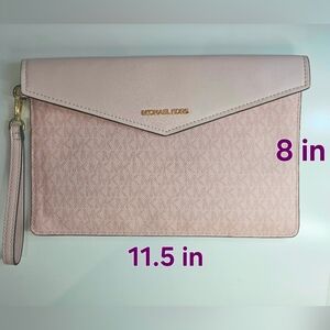 Michael Kors Blush Pink Wristlet Clutch
